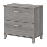 Bush Furniture Somerset 2 Drawer Lateral File Cabinet | Platinum Gray/White_0