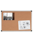 MasterVision Maya Cork Bulletin Board, 48" x 96", Aluminum Frame