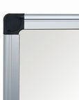 MasterVision Maya Magnetic Porcelain Dry-Erase Board, 48" x 72", Aluminum Frame