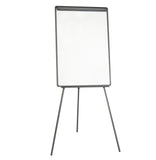 MasterVision Melamine Dry-Erase Tripod Presentation Easel, Black Aluminum Frame, 29.5" x 42"