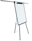 MasterVision Magnetic Steel Dry-Erase Tripod Presentation Easel with Extension Arms, Black and Silver Aluminum Frame, 29.5" x 42"