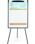 MasterVision Magnetic Steel Dry-Erase Tripod Presentation Easel with Extension Arms, Black and Silver Aluminum Frame, 29.5" x 42"