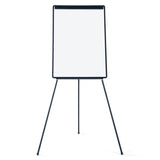 MasterVision Magnetic Dry-Erase Tripod Presentation Easel, Black Plastic Frame, 29.5" x 42"