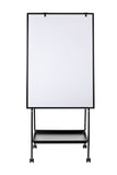 MasterVision Creation Station Melamine Dry-Erase Mobile Easel, Black Aluminum Frame, 29.5" x 42"