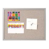 MasterVision Gray Fabric Bulletin Board, 18" x 24", Gray MDF Frame