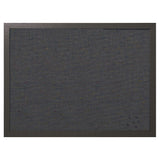 MasterVision Black Fabric Bulletin Board, 18" x 24", Black MDF Frame