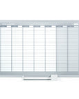 MasterVision Magnetic Steel Dry-Erase Weekly Planner, 24" x 36", Aluminum Frame