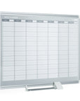 MasterVision Magnetic Steel Dry-Erase Weekly Planner, 24" x 36", Aluminum Frame
