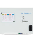 MasterVision Lago Professional Magnetic Glass Dry-Erase Board, 24" x 36"