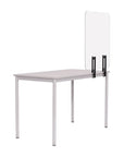Transparent Frameless Glass Desk Divider, 35.43"x35.43"_1
