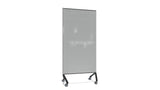 Ghent Pointe Mobile Glassboard, Non-magnetic, Gray Glass w/ Black Frame, 77"H x 36"W_0