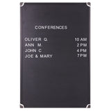 MasterVision Letter Board, 24" x 36", Aluminum Frame, Black