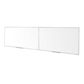 Ghent Porcelain Whiteboard, Magnetic w/ Aluminum Frame, 4'H x 16'W, 2 pieces w/ joiner_0