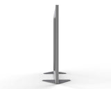 Ghent Floor Partition w/ Aluminum Frame and Full Panel Infill, Clear Acrylic, 54"H x 48"W_2