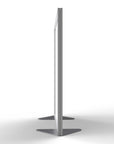 Ghent Floor Partition w/ Aluminum Frame and Full Panel Infill, Porcelain, 54"H x 48"W_2