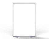 Ghent Floor Partition w/ Aluminum Frame and Full Panel Infill, Porcelain, 72"H x 48"W_1