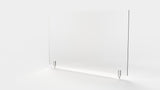 Ghent Partition Extender, Frosted Thermoplastic w/ Screws, 30"H x 24"W_0