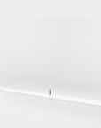 Ghent Partition Extender, Frosted Thermoplastic w/ Screws, 30"H x 48"W_0