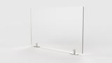 Ghent Partition Extender, Frosted Thermoplastic w/ Tape, 24"H x 42"W_0