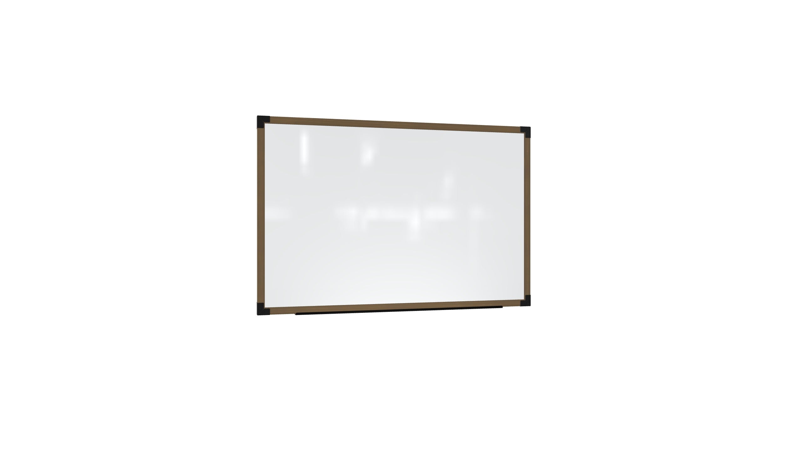 Ghent Prest Wall Whiteboard, Magnetic, Driftwood Oak Frame, 4'H x 5'W_0