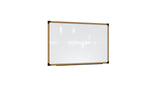 Ghent Prest Wall Whiteboard, Magnetic, Natural Oak Frame, 3'H x 4'W_0