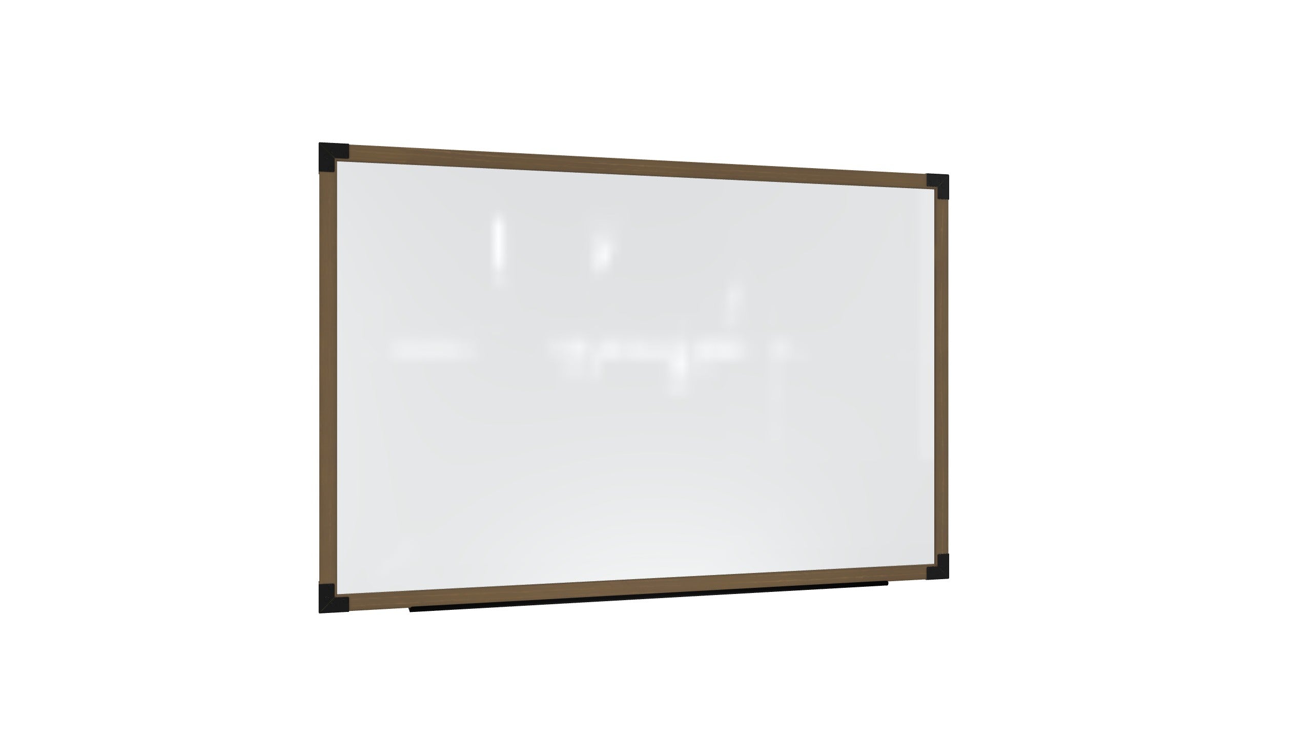 Ghent Prest Wall Whiteboard, Magnetic, Driftwood Oak Frame, 3'H x 5'W_0