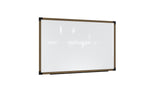 Ghent Prest Wall Whiteboard, Magnetic, Driftwood Oak Frame, 3'H x 5'W_0