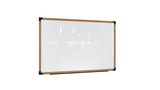 Ghent Prest Wall Whiteboard, Magnetic, Natural Oak Frame, 4'H x 6'W_0