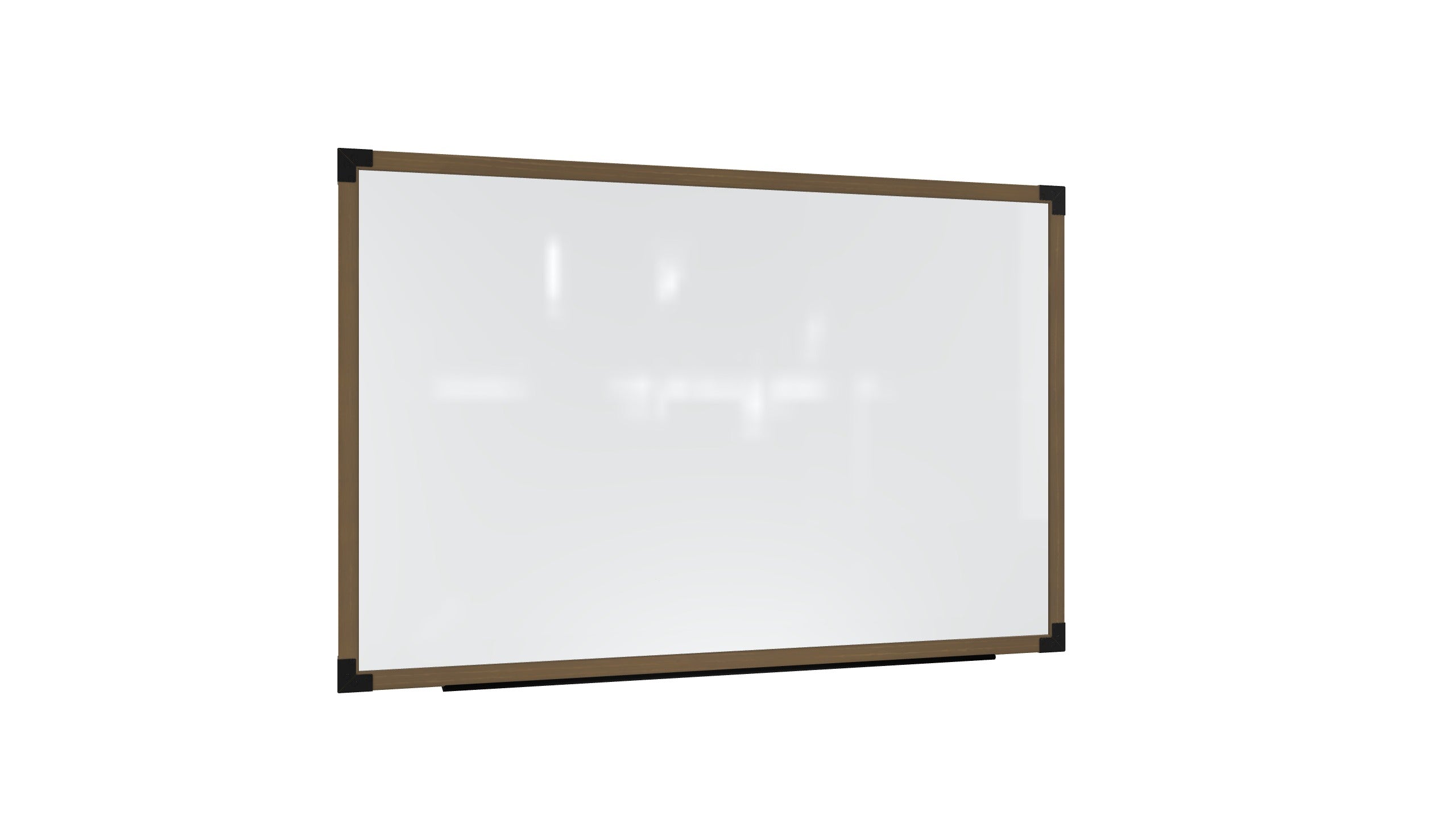 Ghent Prest Wall Whiteboard, Magnetic, Driftwood Oak Frame, 4'H x 8'W_0
