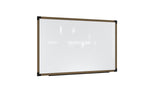 Ghent Prest Wall Whiteboard, Magnetic, Driftwood Oak Frame, 4'H x 8'W_0