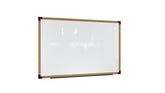 Ghent Prest Wall Whiteboard, Magnetic, Natural Oak Frame, 4'H x 8'W_0