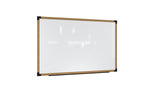 Ghent Prest Wall Whiteboard, Magnetic, Natural Oak Frame, 3'H x 6'W_0