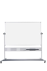 MasterVision Magnetic Double-Sided Dry-Erase Mobile Revolving Easel 36" x 48", Gray