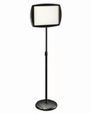 MasterVision Rectangular Dry-Erase Sign Stand, 10" x 15", Black