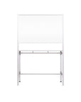 Mobile Self-Standing Individual Glass Workstation,73" x 48", Glass Board, Anodized Aluminum Structure_1