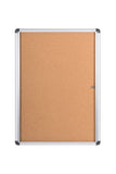 MasterVision Slim Line Cork Bulletin Enclosed Board Cabinet,Single Swing Door, 28" x 38"