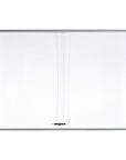MasterVision MVI Magnetic Porcelain Dry-Erase Enclosed Board Cabinet, Two Sliding Glass Doors, 47" x 72", Aluminum Frame
