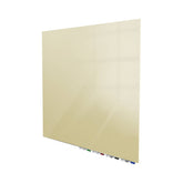 Ghent Aria Low Profile Glassboard, Magnetic, 4'H x 4'W, Square, Beige_0