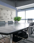 Ghent Aria Low Profile Glassboard, Magnetic, 4'H x 5'W, Horizontal, Green_3