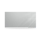 Ghent Aria Low Profile Glassboard, Non-magnetic, 2'H x 3'W, Horizontal, Gray_0