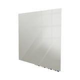 Ghent Aria Low Profile Glassboard, Non-magnetic, 4'H x 4'W, Square, Gray_0