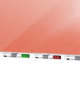Ghent Aria Low Profile Glassboard, Non-magnetic, 10'H x 4'W, Vertical, Peach_2