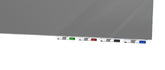 Ghent Aria Low Profile Glassboard, Magnetic, 4'H x 10'W, Horizontal, Smoke_0