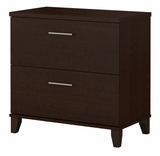 Bush Furniture Somerset 2 Drawer Lateral File Cabinet | Mocha Cherry/White_0