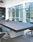 Ghent Porcelain Whiteboard, Magnetic Cabinet w/ Cork Interior Doors, 4'H x 4'W, Mahogany_4