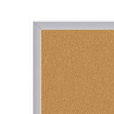 Ghent Natural Cork Bulletin Board w/ Aluminum Frame, 4'H x 12'W_1