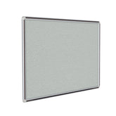 Ghent Vinyl Bulletin Board w/ DecoAurora Aluminum Frame, 4'H x 10'W, Black_1