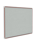 Ghent Vinyl Bulletin Board w/ DecoAurora Aluminum Frame, 3'H x 4'W, Cherry_1