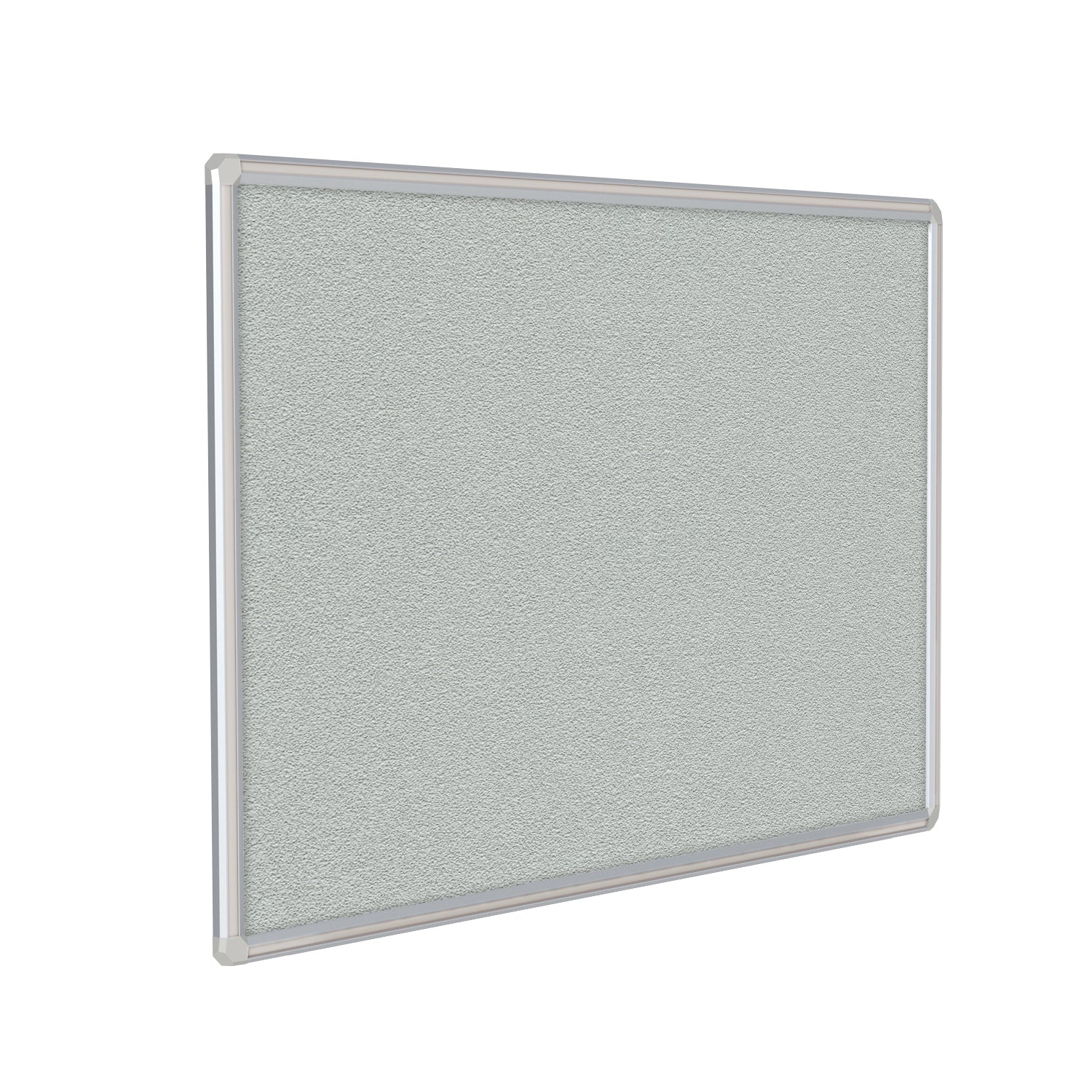 Ghent Vinyl Bulletin Board w/ DecoAurora Aluminum Frame, 4'H x 8'W, Gray_1