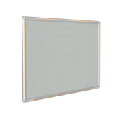Ghent Vinyl Bulletin Board w/ DecoAurora Aluminum Frame, 4'H x 4'W, Light Maple_1